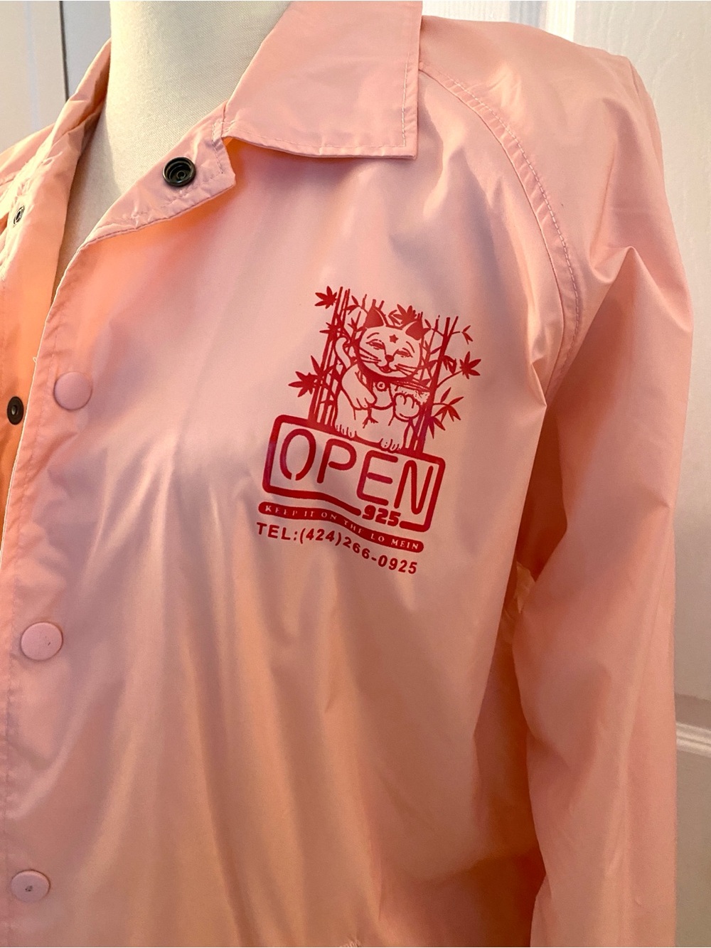 Pink Women's Lightweight Coach Jacket - Picture 3 of 6